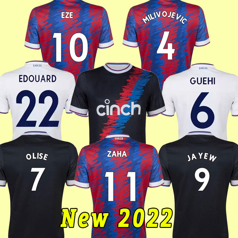 

Crystal 22 23 EZE MILIVOJEVIC ZAHA Soccer Jersey Mateta BENTEKE SCHLUPP MATETA J.AYEW GALLAGHER Olise Football Shirt 2022 2023 EDOUARD palaceS Adult third, Away