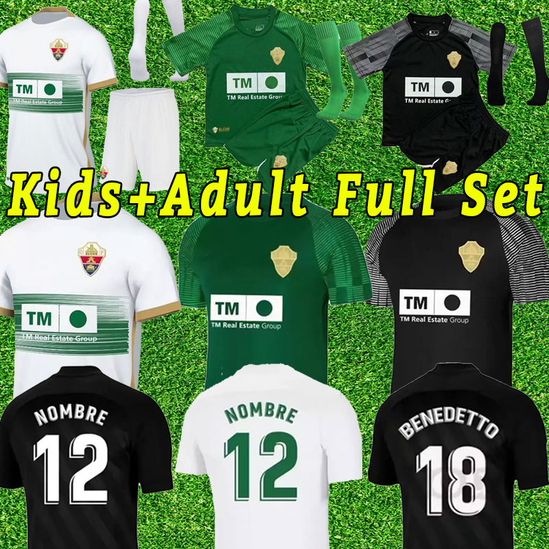 

22 23 Camisetas De Futbol Elche CF Soccer Jerseys RAUL GUTI LUCAS BENEDETTO For Men Adult Football Shirt Uniforms PASTORE PERE MILLA IVAN MARCONE KIDS Full Set, Away