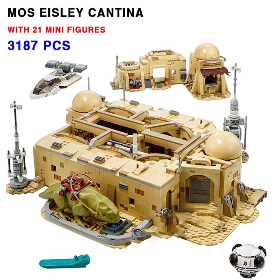 

Star Plan Movie Series Tatooine Mos Eisley Cantina Building Blocks Bricks Space Port Bar Kid BOY Christmas Birthday Toy Gift260v