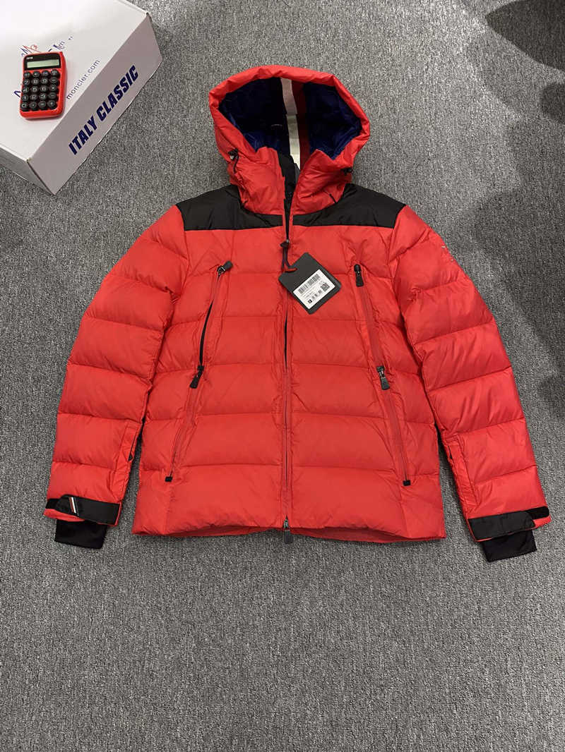 

2021Men's designer parka coat fashion winter down jacket Moncier jacket women's couple thickened warmthm-3xl, Black