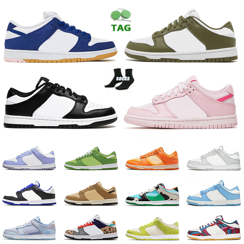 

Fashion OG Dunks Lows Men Women Running Shoes Medium Olive Panda Black White Green Dark Driftwood Triple Pink Argon UNC Coast Designer Outdoor Flat Sneakers 36-47, B14 usa 36-45