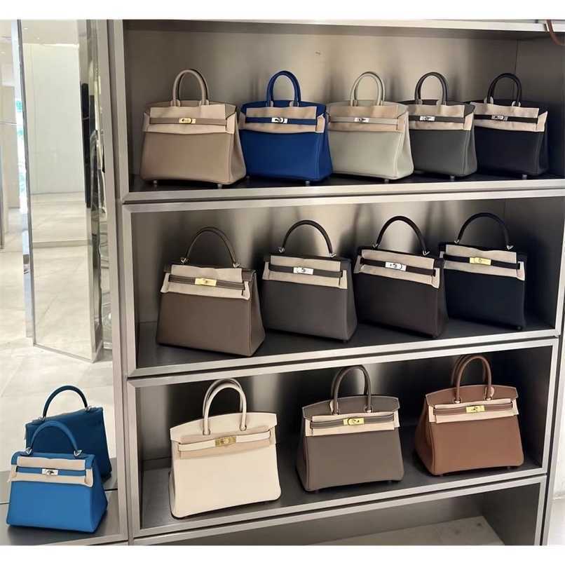 

Herms Designer Bags Store birkin pillars High definition nonstandard bk25 platinum bag bk30 imported Togo leather swift all manual 5A, Bk25 black gold togo leather