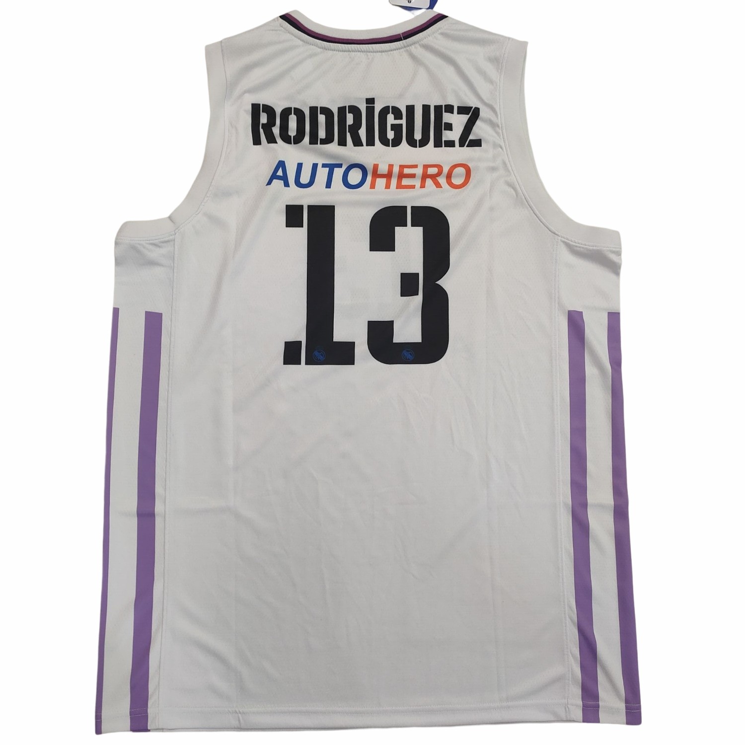 

Reals Madrids BASKETBALL JERSEY #28 13 Sergio Rodriguez #31 Dzanan Musa # 0 Nigel Williams Goss Embroidery Stitches Customize any size and name, Name and number