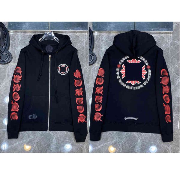 

Men' Hoodies Sweatshirts Hoodie Chrome//heart Hooded Jackets Correct Version Long t Cro Series Simple Letter Slogan CrosD60H