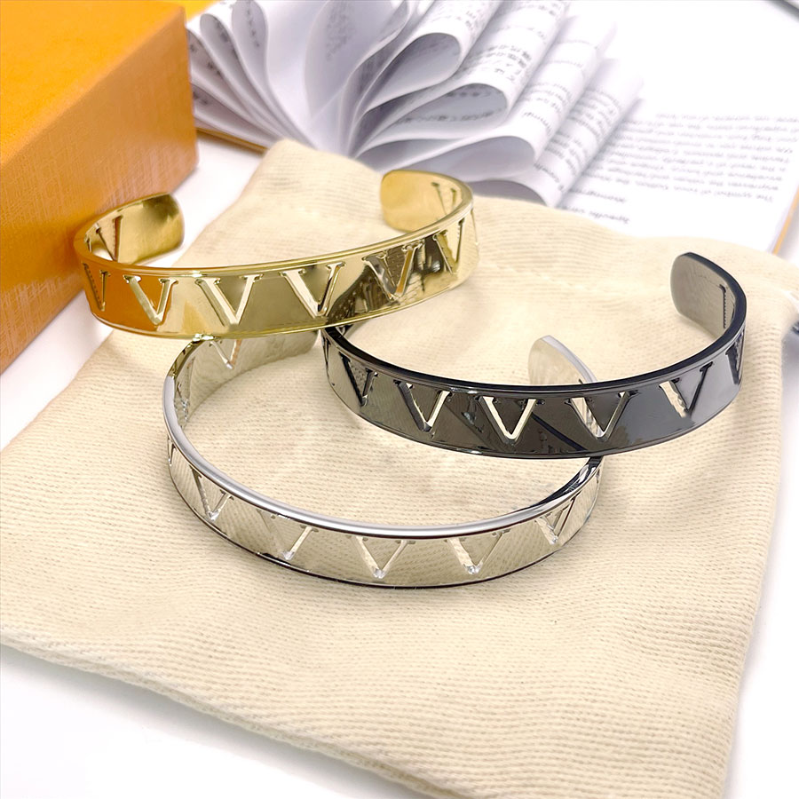 Fashion Bracelets Classic Bangle Elegant Bracelet for Man Woman Luxury Jewelry 3 Color-image-804806641