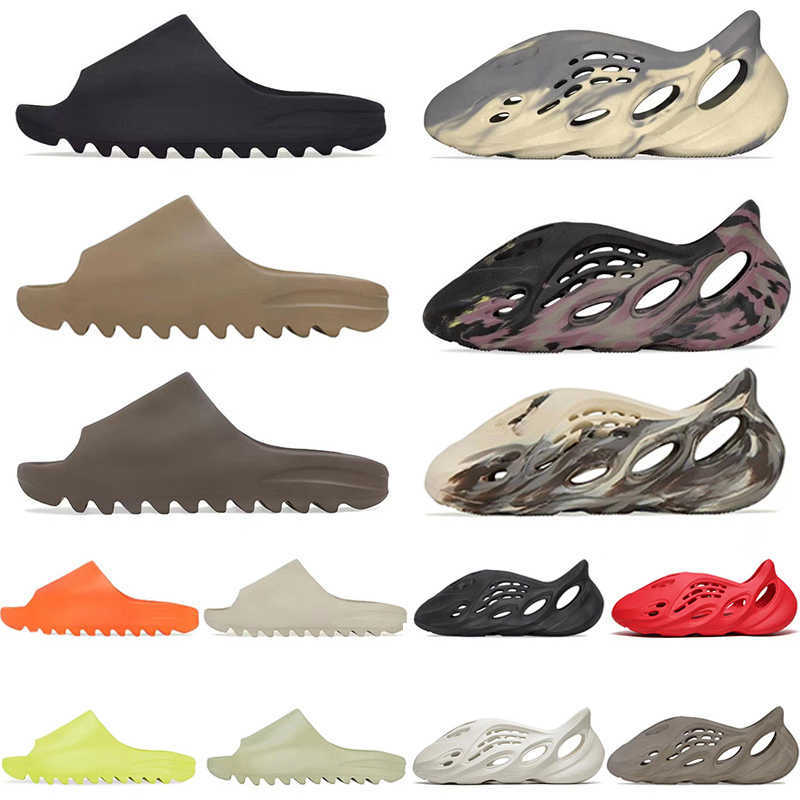 

Designer Slippers men women Summer slipper Triple Black White Resin pattern slides slider slipper sliders top quality Carbon runner shoes, With original box