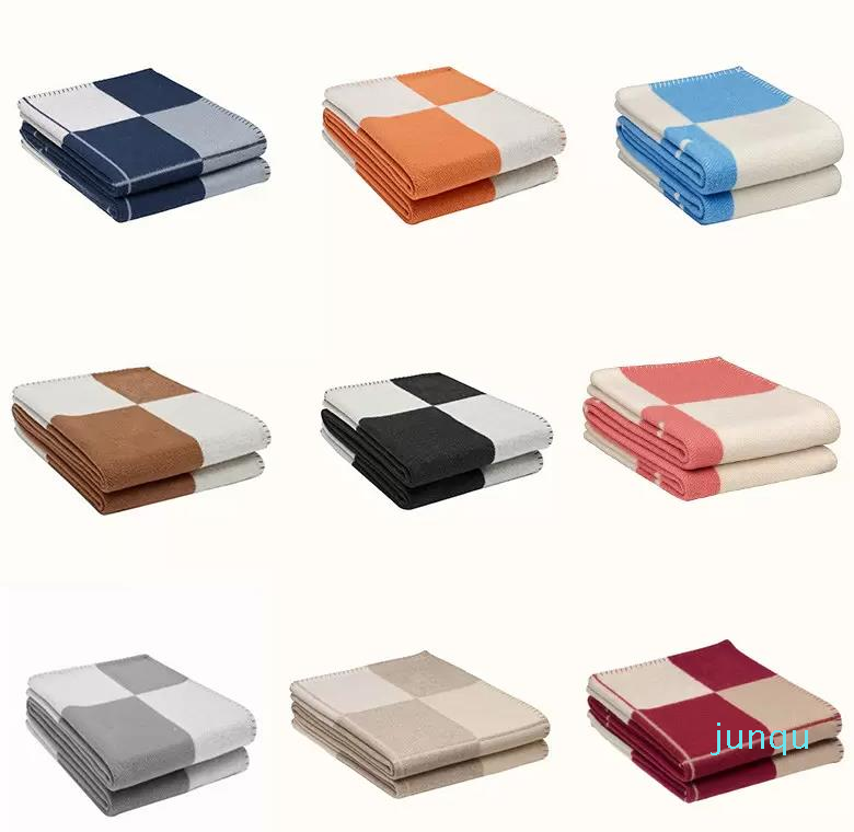 

Designer Blankets letter Cashmere Soft Wool Scarf Shawl Portable Warm Sofa Bed Fleece Knitted Throw Blanket 130x180cm Spring Autumn