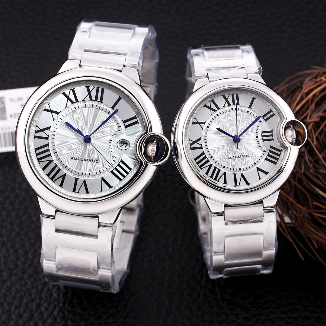 

luxury watch 36mm 33mm womens blue balloon mechanical movement fine steel strap, 00000