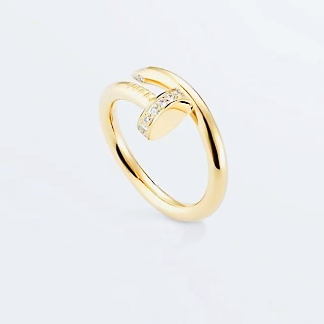 

Europe and America Luxury Nail Ring Fashion Designer Women 18K Couple Jewelry Gifts 316L Stainless Steel Factory Wholesale and Retail