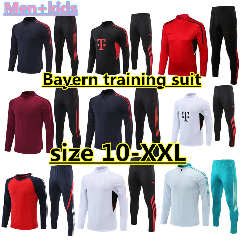 De Ligt Bayern Munich Soccer Jersey Training Costume 22 23 Mane Sane Hernandez Gnabry Goretzka Coman Muller Davies Kimmich Football Shirt Men Kid