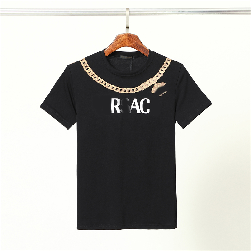 

2022 Fashion Mens T Shirts Black White designer High-end luxury Men Casual Top Short Sleeve M- #119, 02