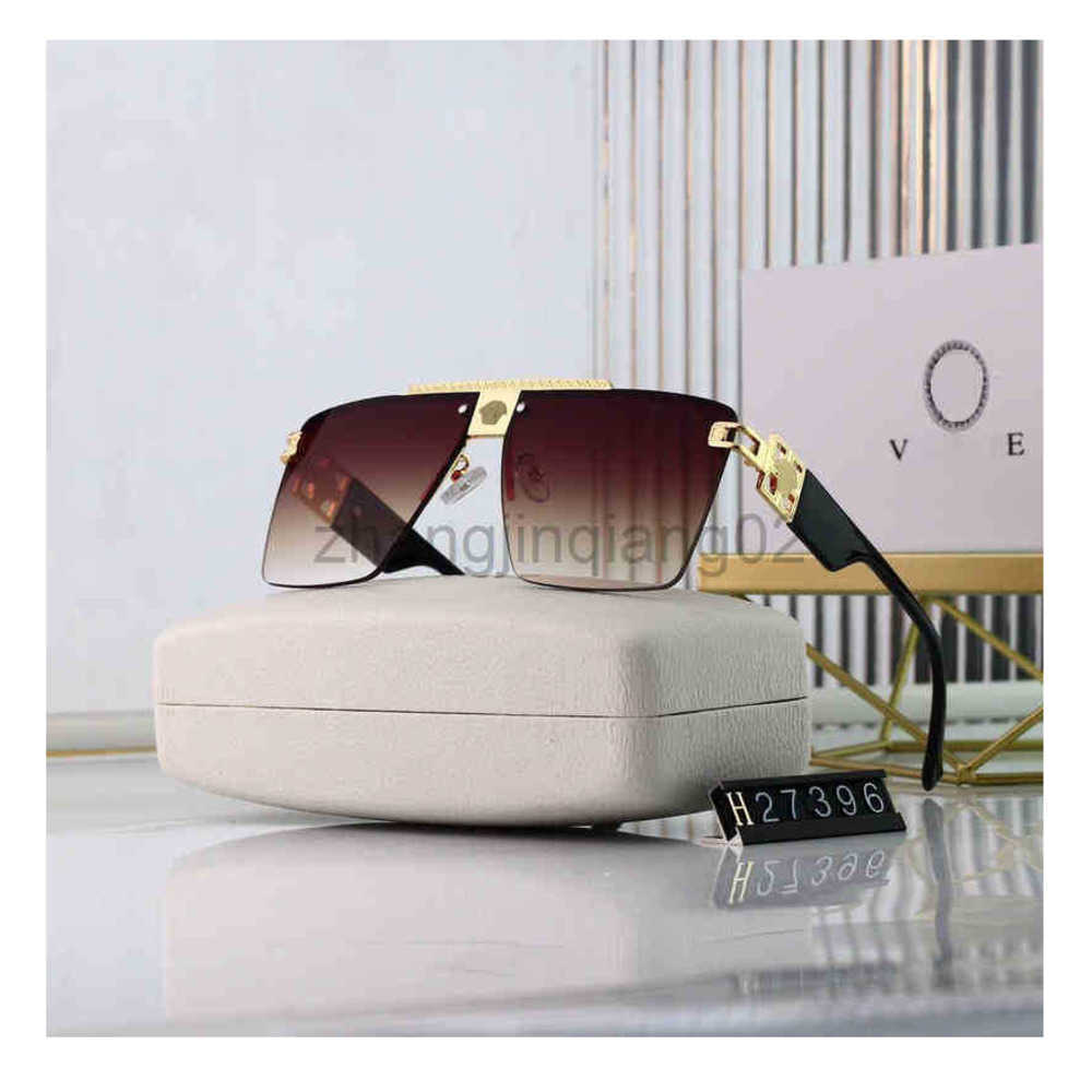 

Designer Versage Sunglasses Cycle Luxurious Fashion Brands Woman Men Lovers Vintage Baseball Sport Square Summer Polarize Medussa Glasses