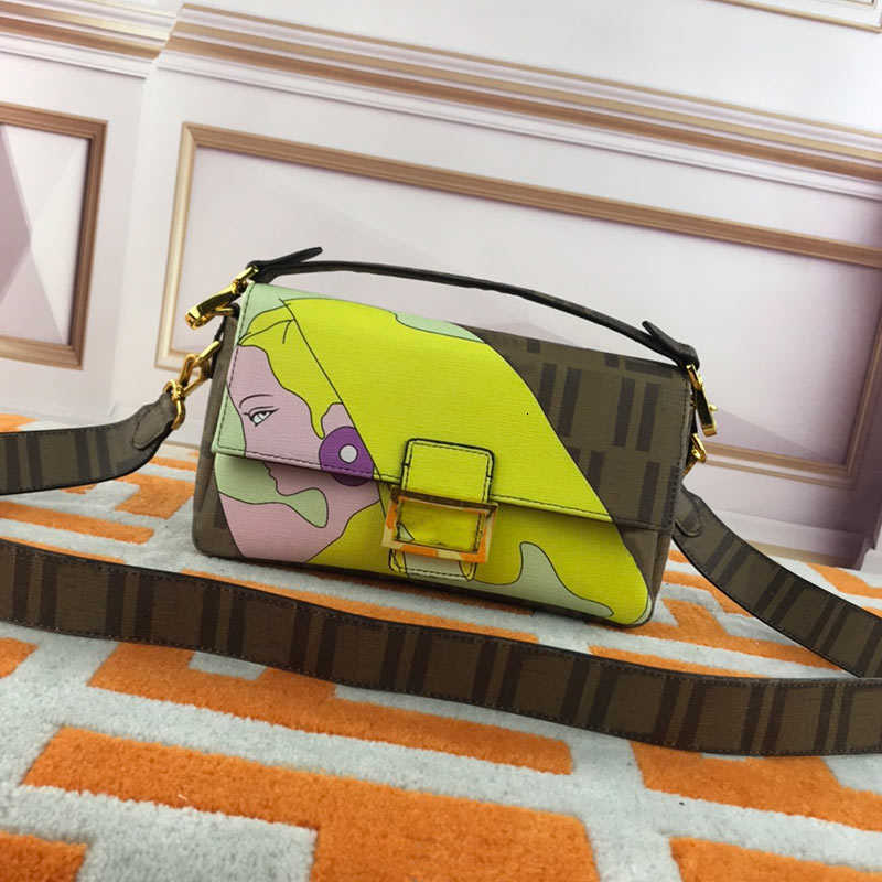 

Evening bag bagBikini Girl Baguette Bag Flap Shoulder Crossbody Bags Women Handbag Purse High Quality PPC Canvas Genuine Leather Fashion Letter Buckle, Just box