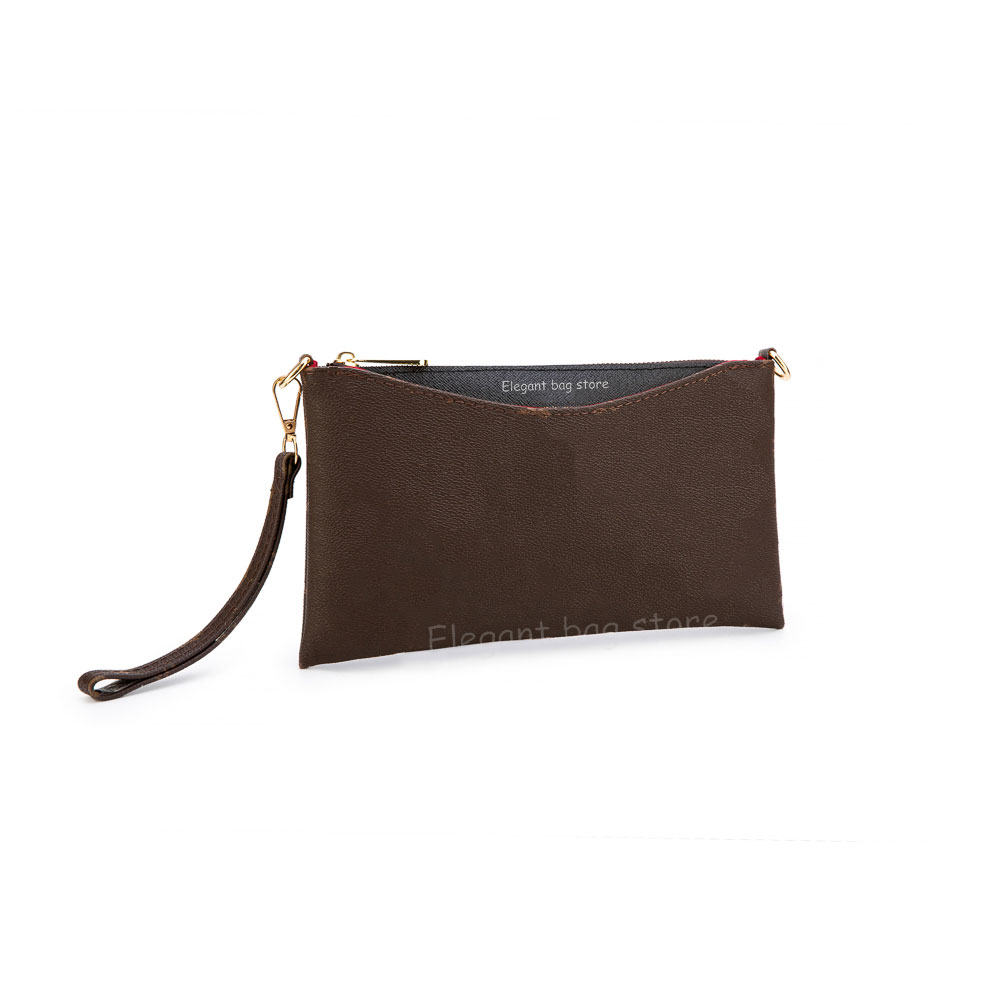 

designer clutch bag for women multi color purser Brown flower Hand bag wallet Genuine Leather zipper coins purse classic 6 credit card mezzanine purses wallets lpm, Black