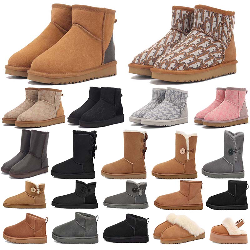 

Winter Snow Boots Black Grey Brown Fashion Classic Ankle Girls Short Boots Shoes, #27