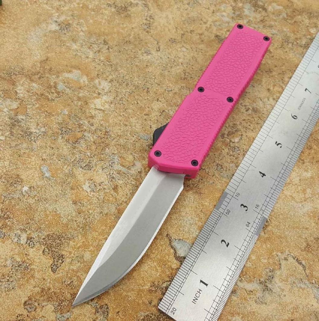 

Newer mitech Lightning knife pink color Drop blade camping survival hunting knife knives copies ZT Ben 1pcs 8151310