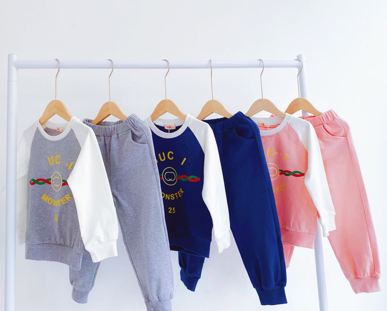 

Kids Baby Girls Clothing Sets Spring Children Tracksuits Long Sleeve Hoodies Sweatshirts Pants Baby Clothes Outfits, Blue