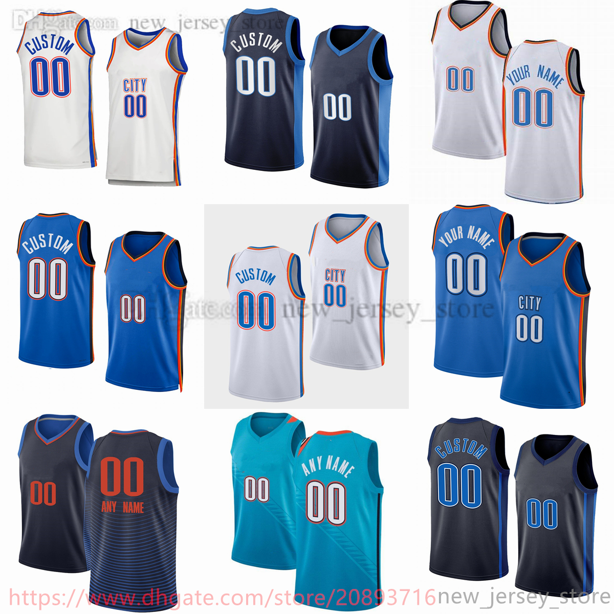 

Draft Pick No. 2 Custom Printed 2022-23 New Season Basketball Jerseys 7 Chet Holmgren 3 Josh Giddey 2 Shai Gilgeous-Alexander 23 Tre Mann 55 Darius Bazley 8 Jalen Williams, Printed (with team logo)
