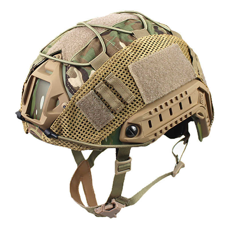 

Cycling Helmets Mulitcam Team Wendy High Cut FAST MICH Ballistic Bultproof Helmet Cover Cap With Elastic Rope For Tactical Army L221014