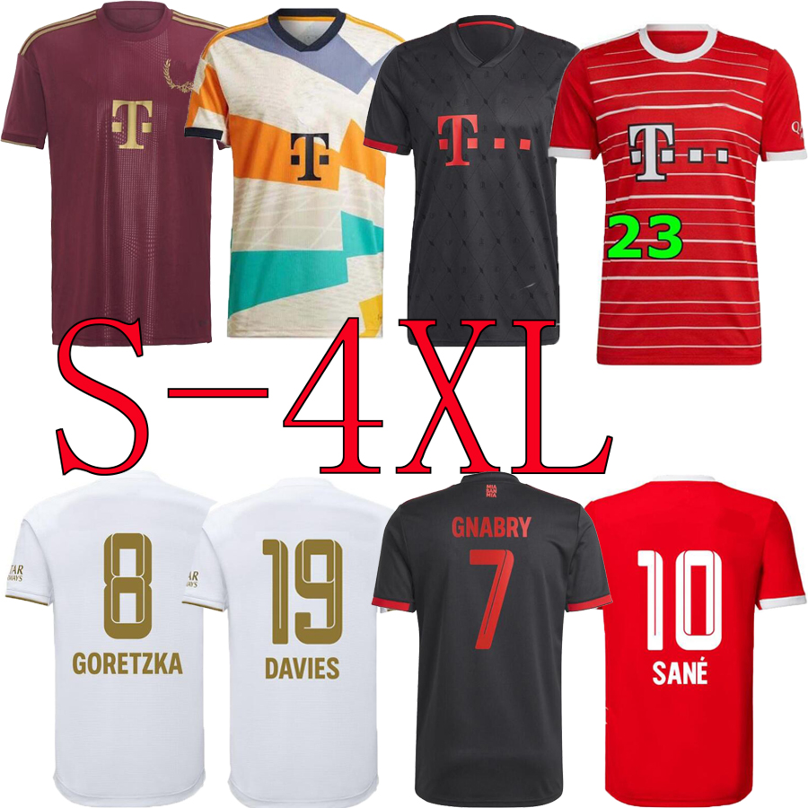 

xxl 4XL 2022 2023 MANE GRAVENBERCH Soccer Jerseys MAZRAOUI BAYERNs MUNICH PAVARD MUSIALA DAVAIES Goretzka NEUER MULLER SANE Kimmich 22 23 football shirt, Orange