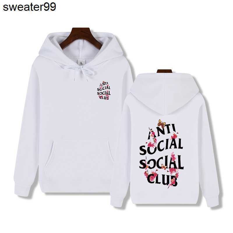 

Chao brand anti social club sweater men' ASSC Hoodie Sweatshirts, Pink