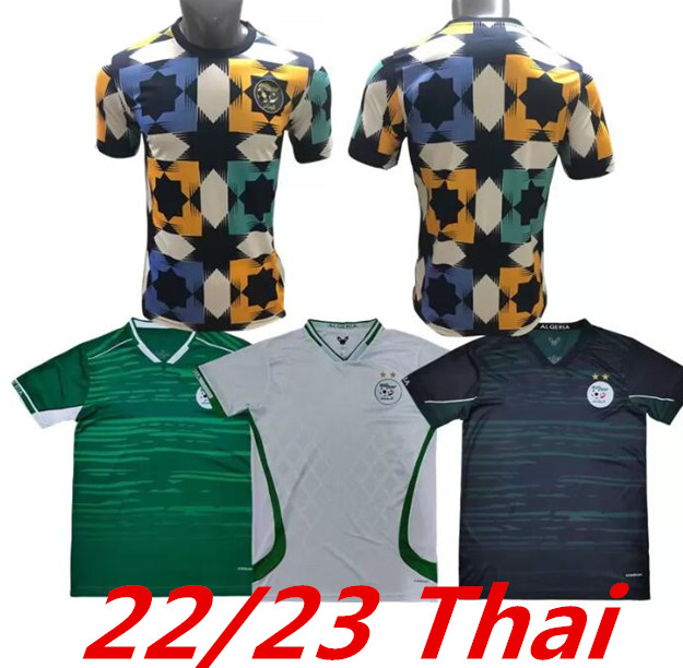

2022 Algeria MAHREZ training wear Soccer Jerseys FEGHOULI BOUNEDJAH ATAL 22 23 Fans version Algerie Football Shirt SLIMANI BENSEBAINI Mens Jersey maillot de 999, Purple