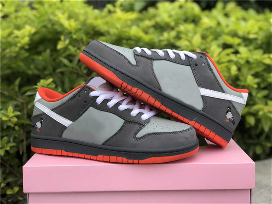 

SB Staple NYC Pigeon Low Shoes Men Women Medium Grey White Dark Grey Dove Sneakers With Original 36-46