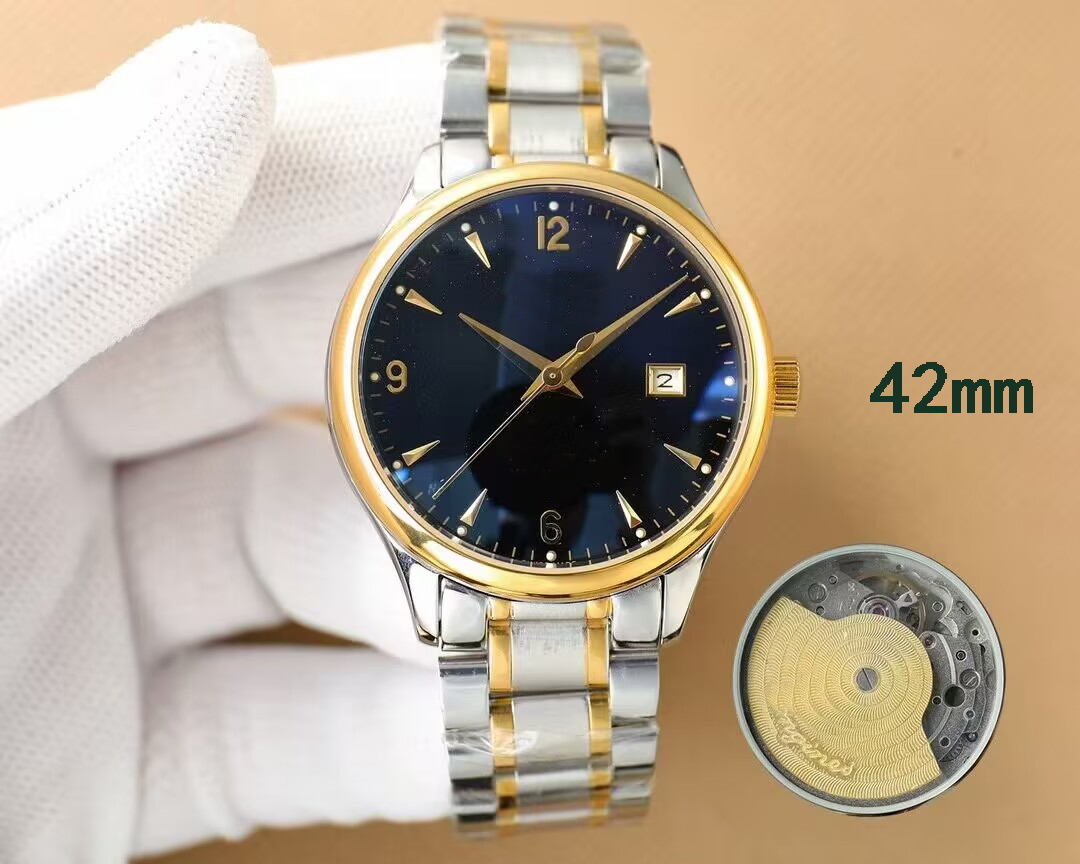 

Boutique Mens Watch Big Three Needle Designer Designed Top 42mm 316 Precision Steel Case Fully Automatic Mechanical Movement Mineral Super Mirror, 5#
