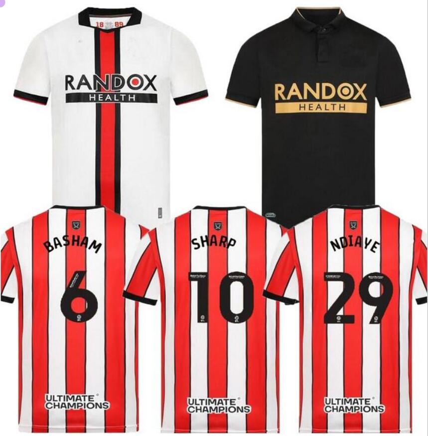 

22 23 SHEFFIELD soccer jerseys home away Sander Berge UNITED John Egan Rhian Brewster Anel Ahmedhodzic Oliver McBurnie Jayden Bogle 2022 2023 men kids football shirt