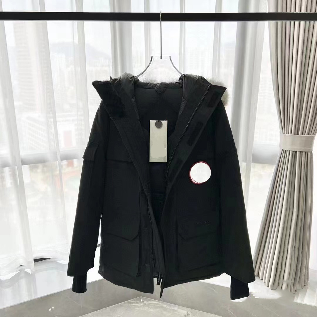 

Gooses Down Parkas Puffer jackets Mens Coats Box Designer Jacket Winter Wolf Mink hair Expedition Womens Parka Coats 08 Style Outdoor Windbreakers With Boxs DHL, 07