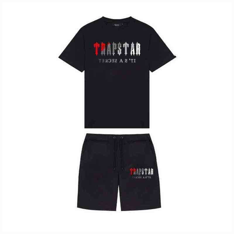 

Trapstar mens shorts and t shirt set Tracksuits designer couples Towel Embroidery letter men' sets Womens Round Neck Trap Star Sweatshirt fst7, Gray-tq
