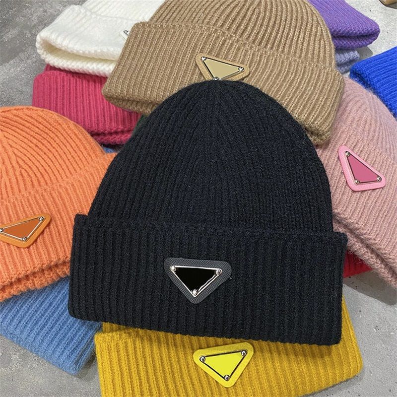 

Prd Designer Mens Beanie Hat Winter Hats Solid Color Letter Outdoor Pradas Woman Beanies Bonnet Head Warm Cashmere Knitted Skull Cap Trucker Fitted Bucket Hoodhat