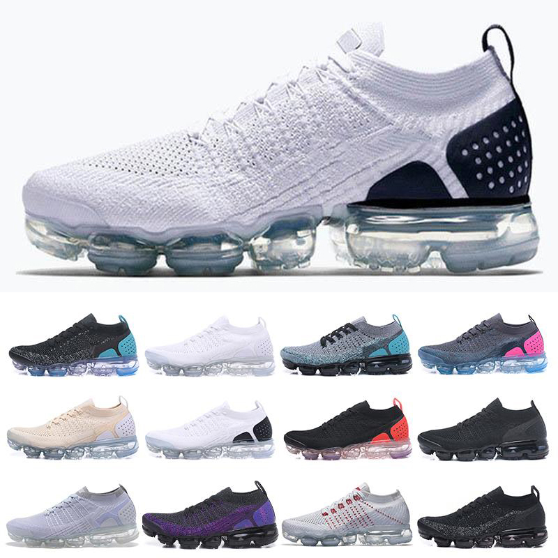 

2023 Running Shoes Vapores Fly 2.0 Knit 3.0 Cushion Mens classic Triple Black Metallic Gold Zebra Sail Oreo Sapphire Blue Sport Sneakers Trainers Size 36-45, Color 1