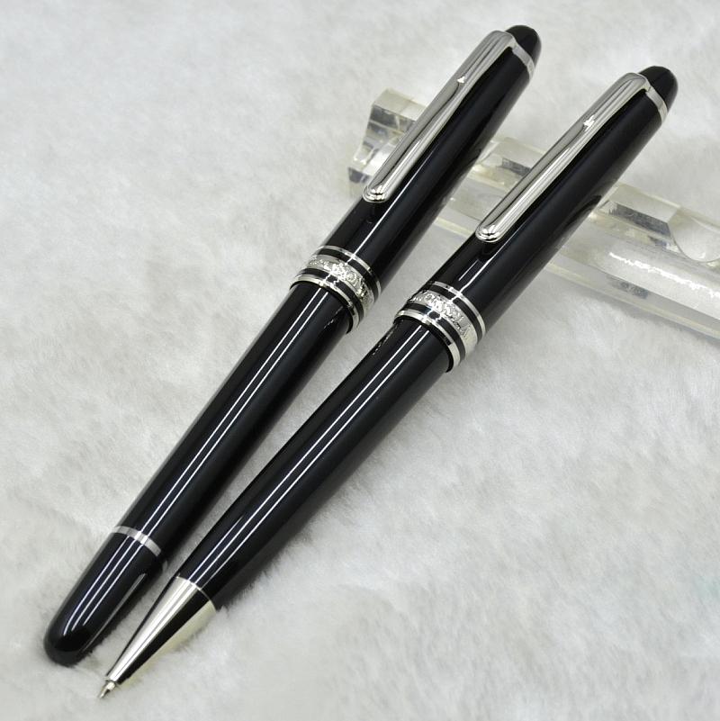 

2022 new fashion Luxury 163 Classic Black Resin Rollerball pen Ballpoint pen Fountain pens Stationery school office supply with Serial Number top quality, As picture shows