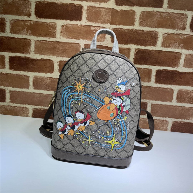 

Designer luxury Bag Disn Collaboration 552884 Antique Style Gold Hardware PVC Calf Daypack women mini Backpack