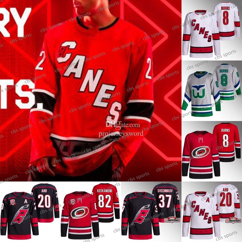 

#8 Brent Burns Hurricane 2022-23 Reverse Retro Jersey Sebastian Aho Teuvo Teravainen Max Pacioretty Niederreiter Andrei Svechnikov Justin Williams Jaccob Slavin, Bilishi 2022 world cup away