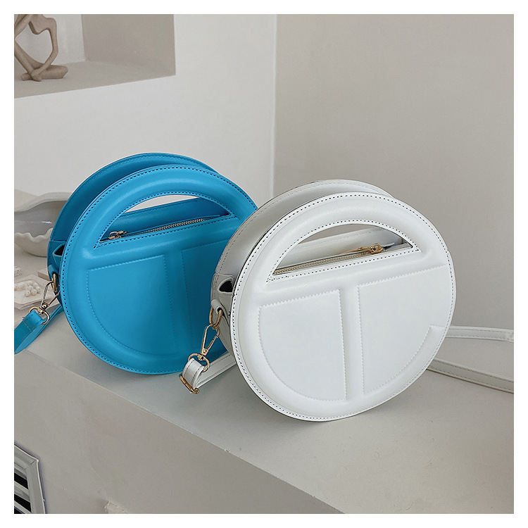 

Designer Bags Crossbody Wallet for Women Small Round Bag Handbag Shoulder Exquisite Pu Leather Brand Female Purse, Pink