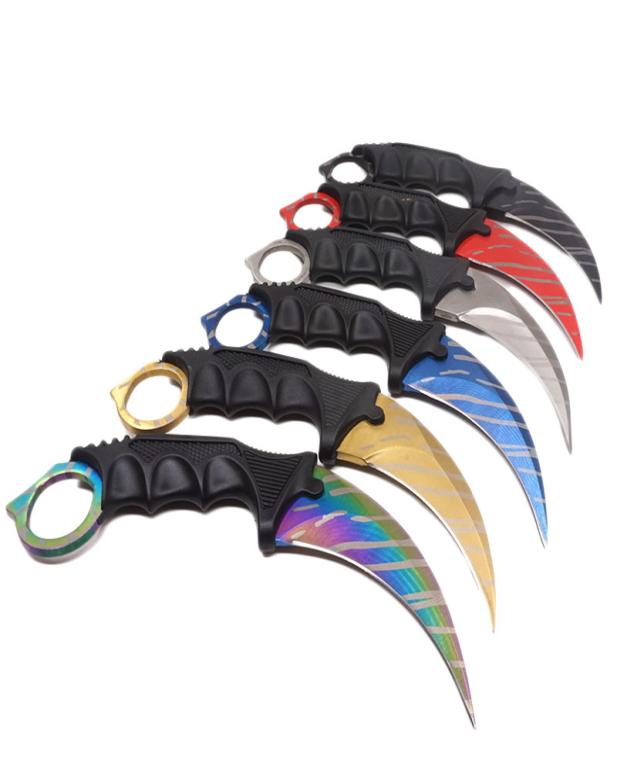 

CSGO Karambit Claw Knife Hunting Knives Camping Survival Tactical CS GO Knife Stainless Steel Scorpion Outdoor Knife EDC Tools4177511