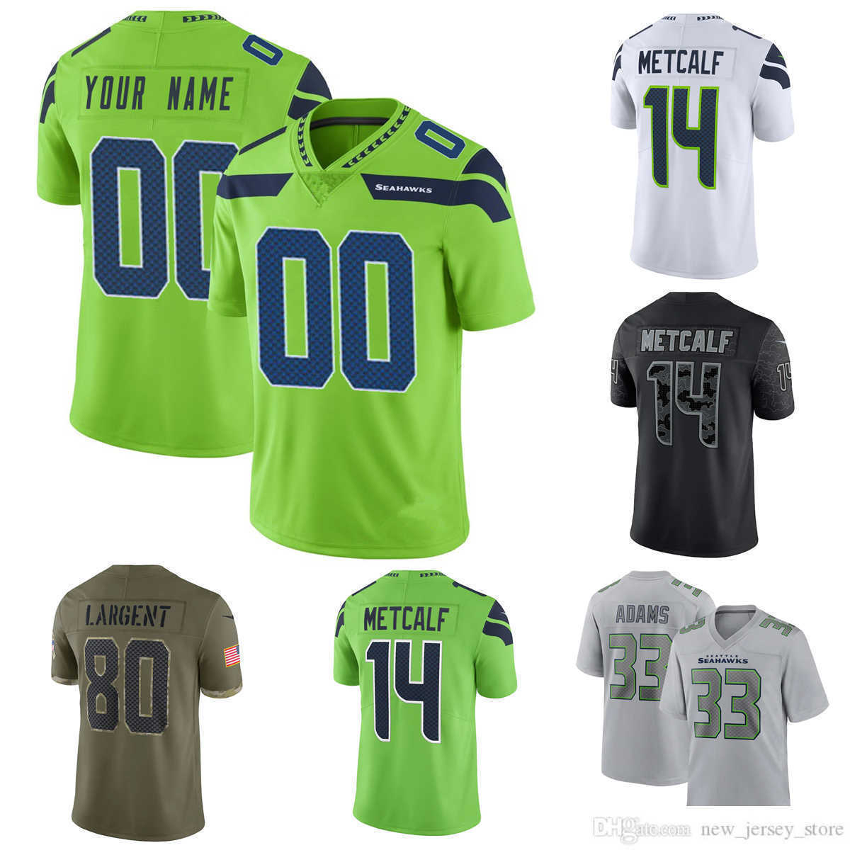 

Football Custom Seattle''Seahawks''54 Bobby Wagner 67 Charles Cross 12 Fan 26 Ryan Neal Joey Blount Quandre Diggs Jason Myers Michael Dickson Tinker Jersey, Men s-6xl