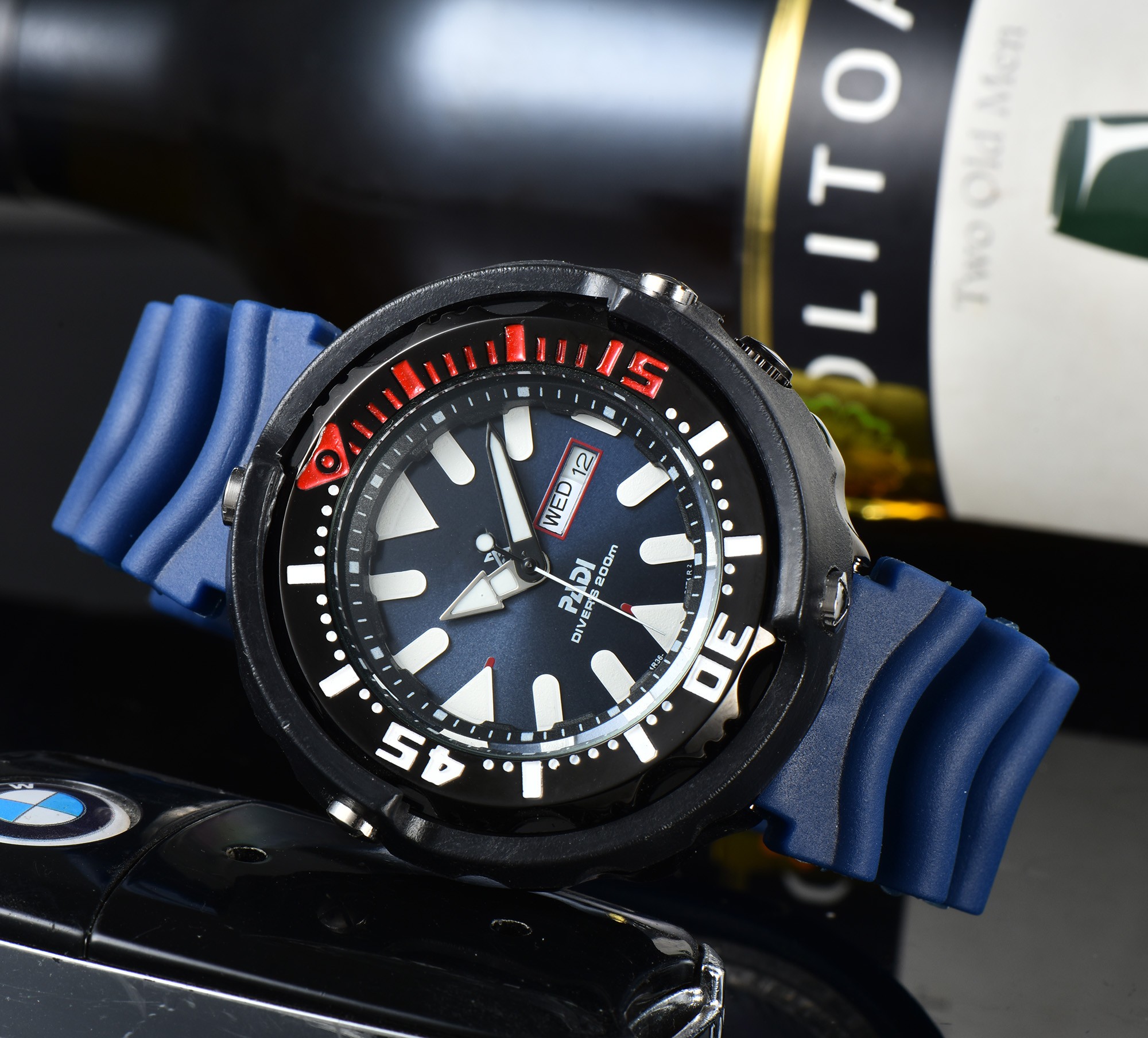 

2022 new double calendar rotatable leisure sports men's watch atmospheric fashion quartz watch