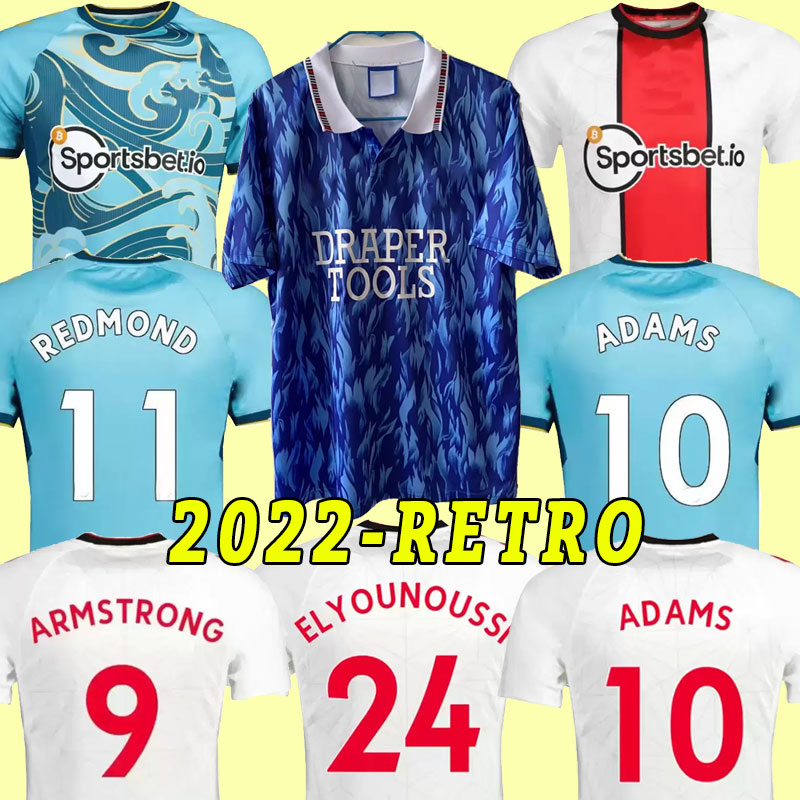 

22 23 ADAMS Southampton Soccer Jerseys REDMOND home AWAY 2022 2023 WARD-PROWSE ELYOUNOUSSI ARMSTRONG ROMEU Football shirt adult men TOP THAILAND third retro 92, Home+patch