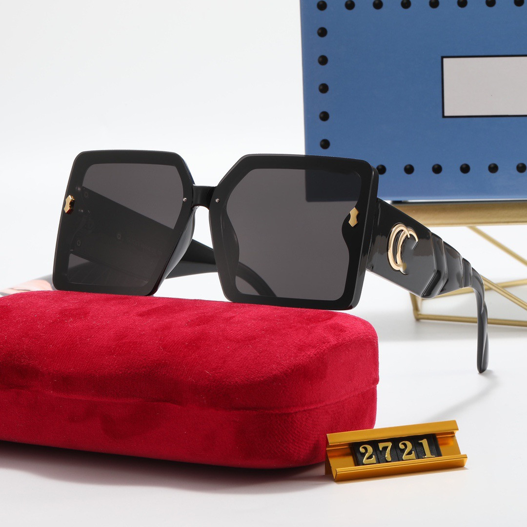 

2721 Fashion Designer Sunglasses Goggle Beach Sun Glasses For Man Woman 5 Color Optional Quality