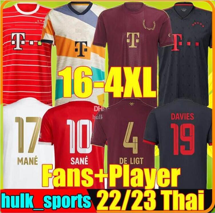 

XXXL 4XL Oktoberfest soccer jersey 50th anniversary 22/23 DE LIGT SANE HERNANDEZ BAYERN MUNICH GNABRY GORETZKA COMAN MULLER DAVIES KIMMICH MUSIALA football shirt
