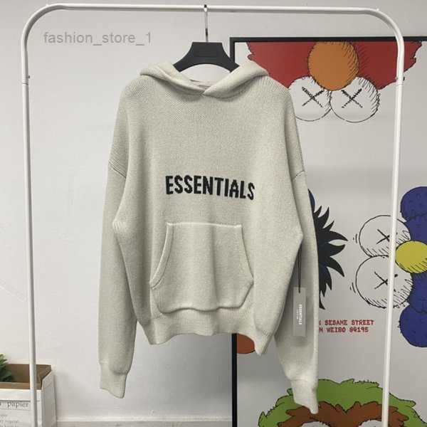 

Men's Sweaters High Quality Ess Men Sweater Hoodie Pullover Sweatshirts Long Sleeve Knitted Mens Fashion Hooded Letter Print Essentials s m l  8 3X6D
