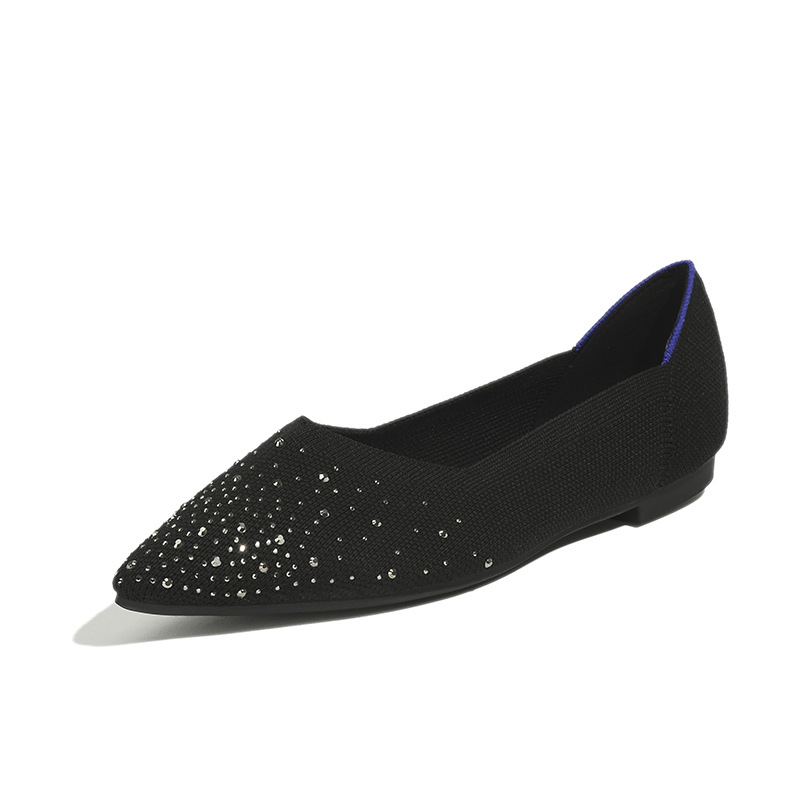 

Girls fashion fairy style big pearl one-word summer new shoes and slipper in black, Regular