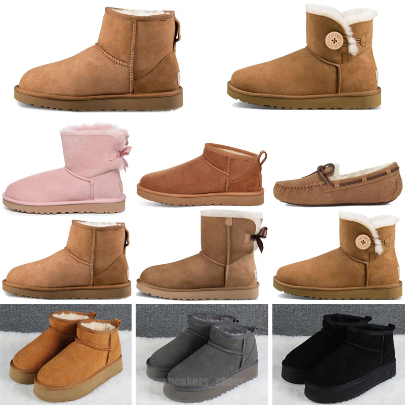 

2022 Boots Mini Shoes Women Womens Satin Boot Classic Clear Winter Snow Fur Furry Ankle Booties Fsnow Half Knee Short Girls Kid Men, Color 7