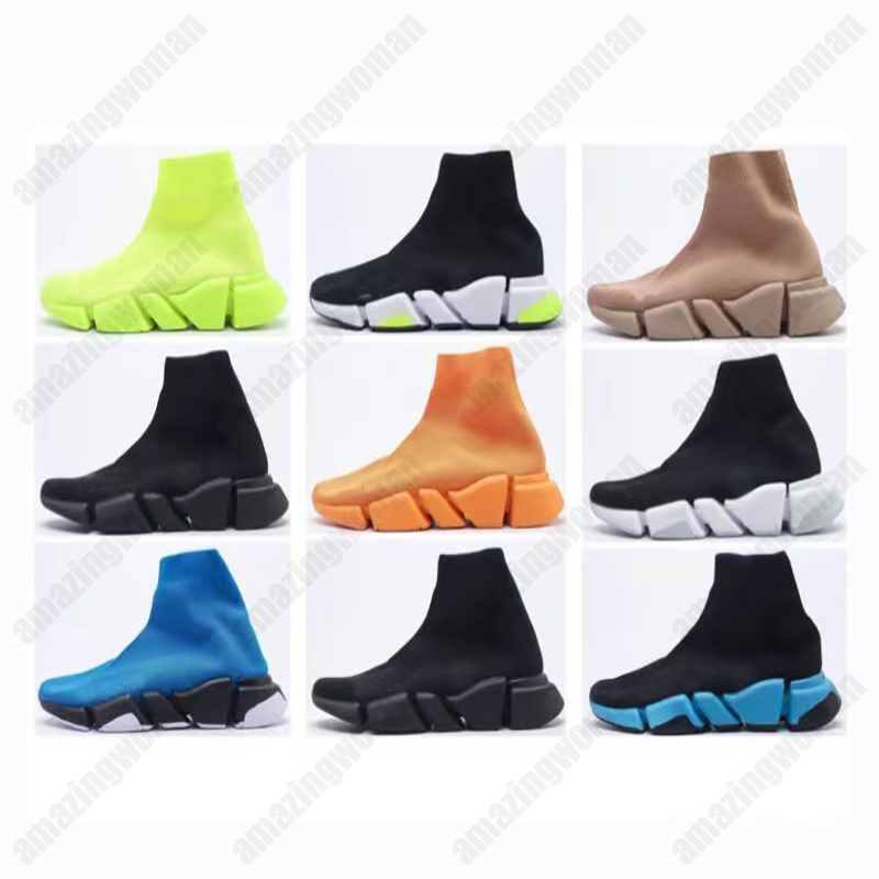 

2022 Speeds 2.0 Casual Shoes Platform Sneaker Men Women Designer Tripler Paris Socks Boots Black White Light Sliver Brown Ruby Graffiti Vintage Beige Brand Trainers