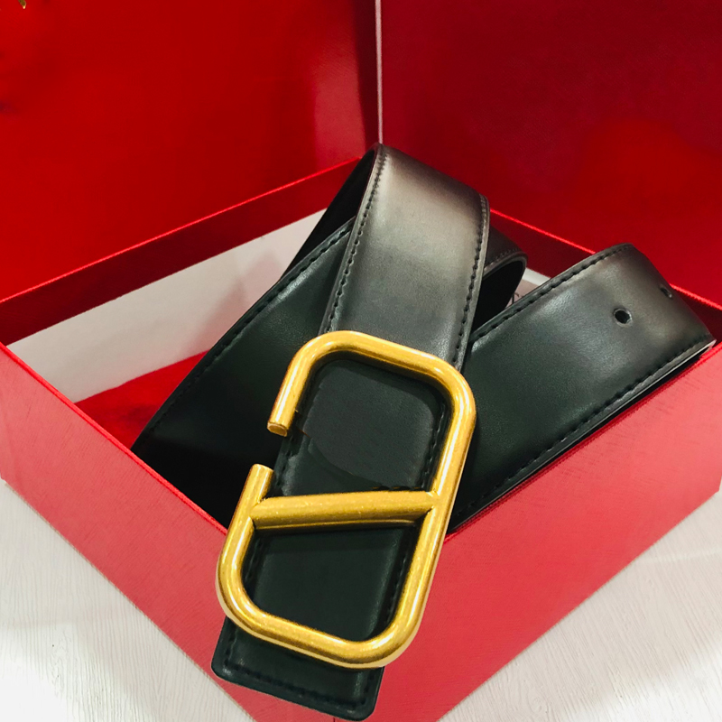 

2022 Luxury brand men designers belts classic red blue black fashion business casual belt wholesale men waistband womens metal buckle leather width 4.0cm with box