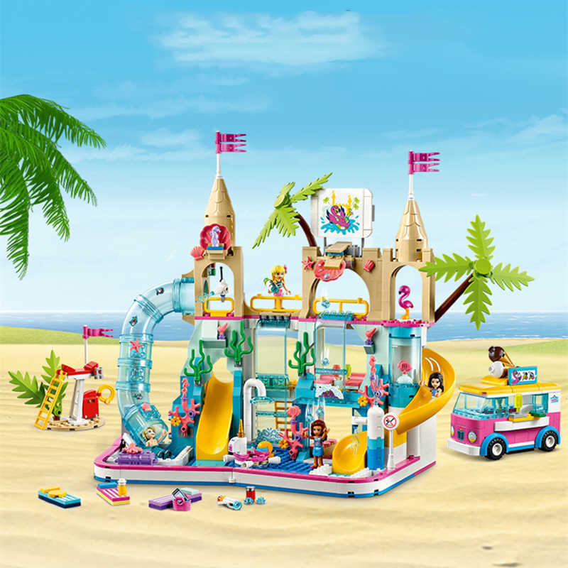 

Blocks 2022 New In Stock Girl Friend Summer Fun Water Park Bricks Creative House Building Blocks Toys for Children Birthday Gifts 41430 T221022