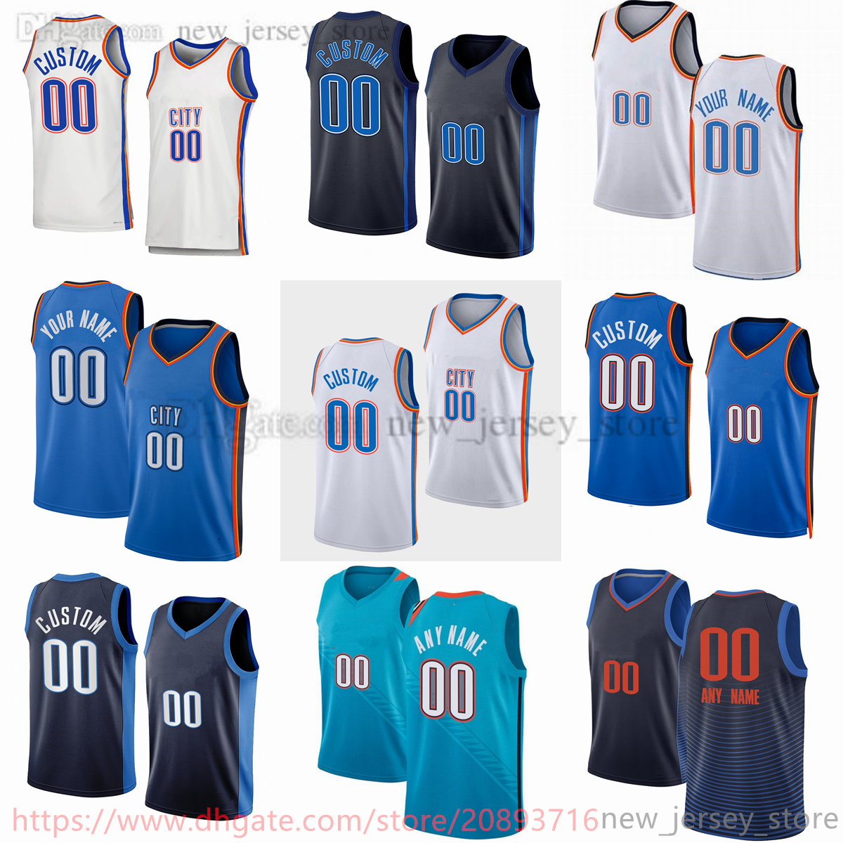 

Draft Pick No. 2 Custom Printed 2022-23 New Season Basketball Jersey 7 Chet Holmgren 8 Jalen Williams 13 Ousmane Dieng 3 Josh Giddey 2 Shai Gilgeous-Alexander 23 Tre Mann, Printed (with team logo)